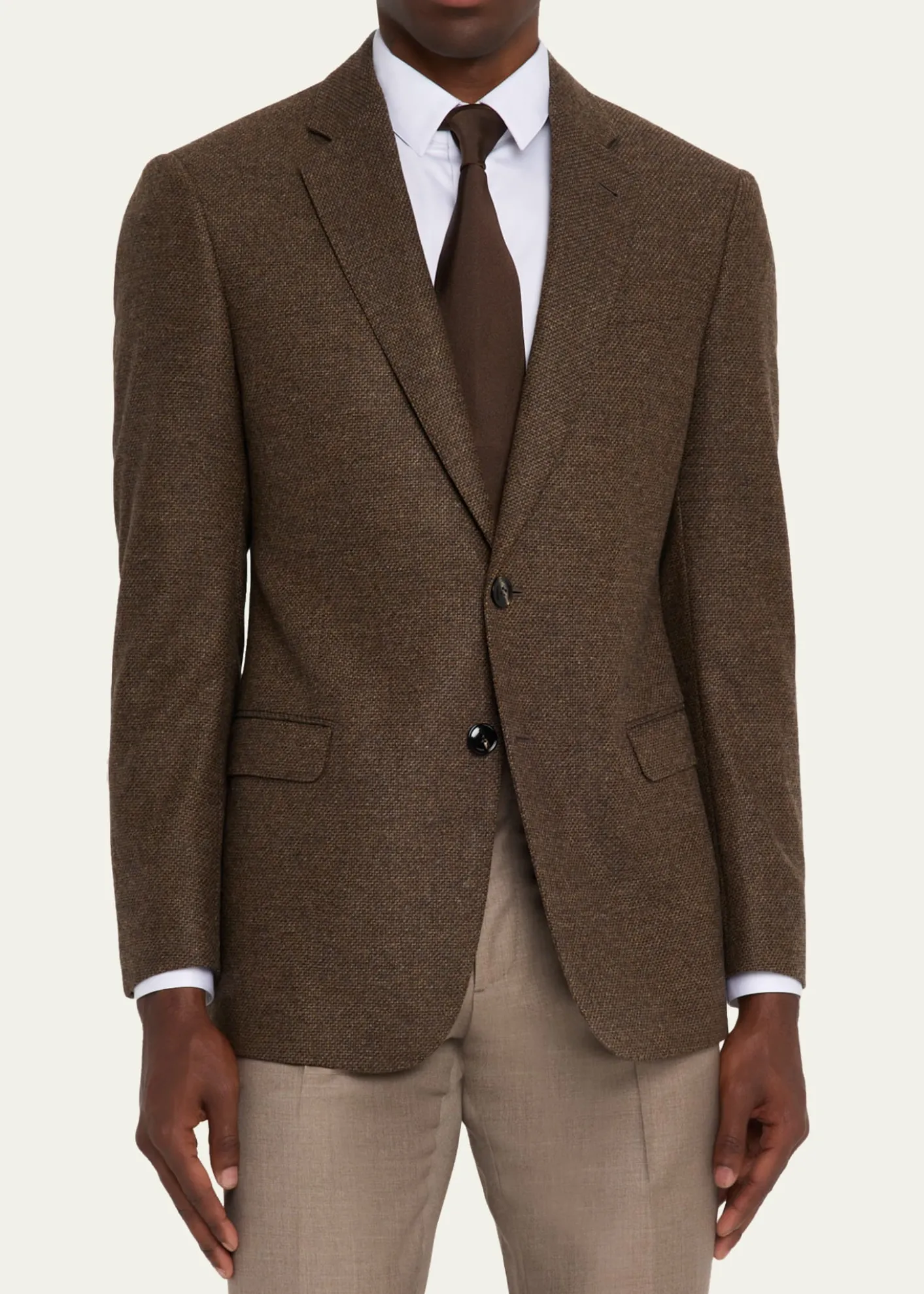 Giorgio ArmaniMen's Textured Wool and Cashmere G Line Sport Coat