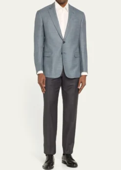 Giorgio ArmaniMen's Textured Wool-Blend Dinner Jacket