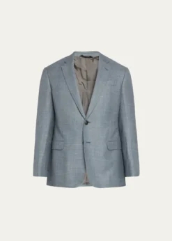 Giorgio ArmaniMen's Textured Wool-Blend Dinner Jacket