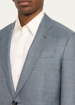 Giorgio ArmaniMen's Textured Wool-Blend Dinner Jacket