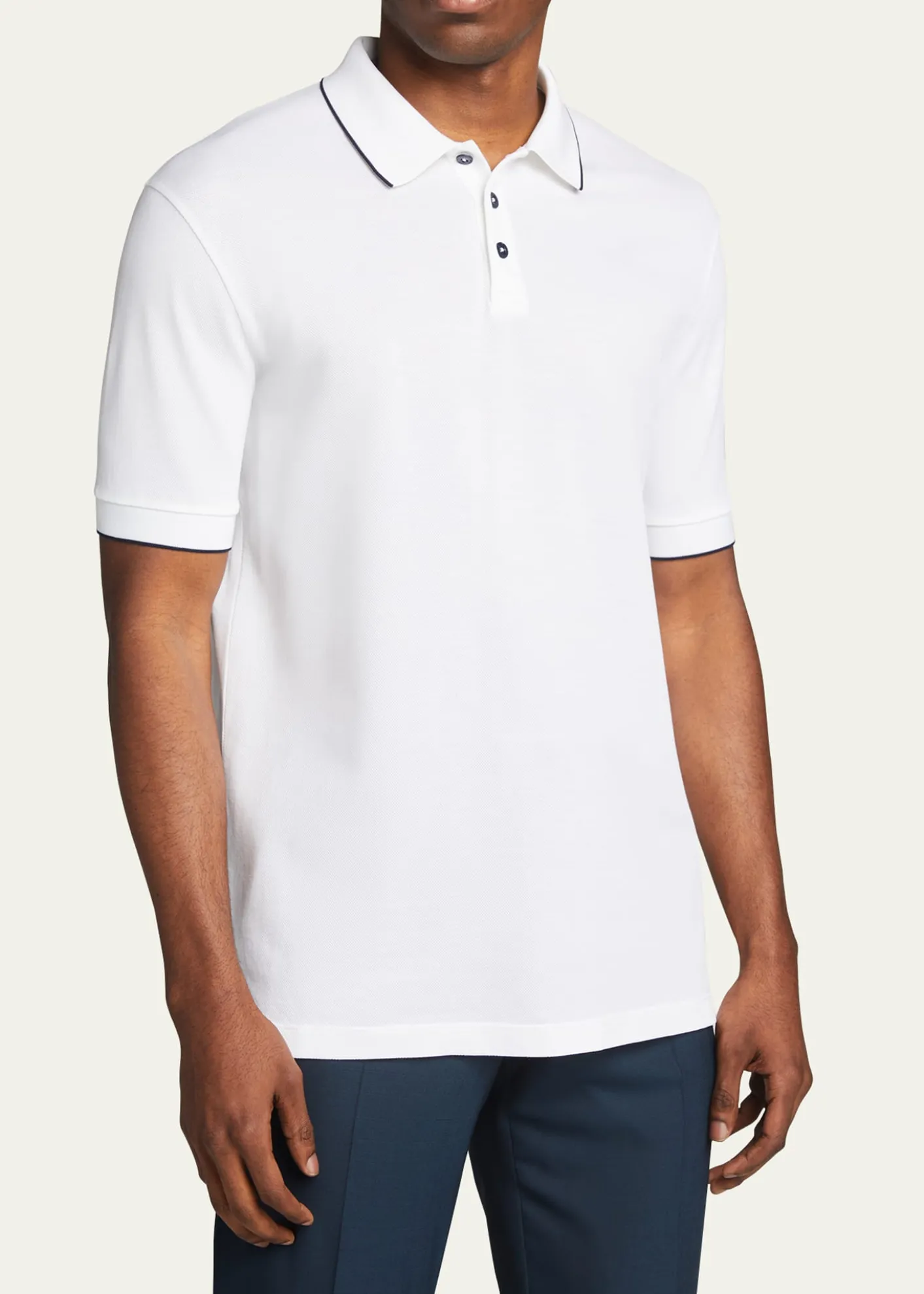 Giorgio ArmaniMen's Tipped Polo Shirt