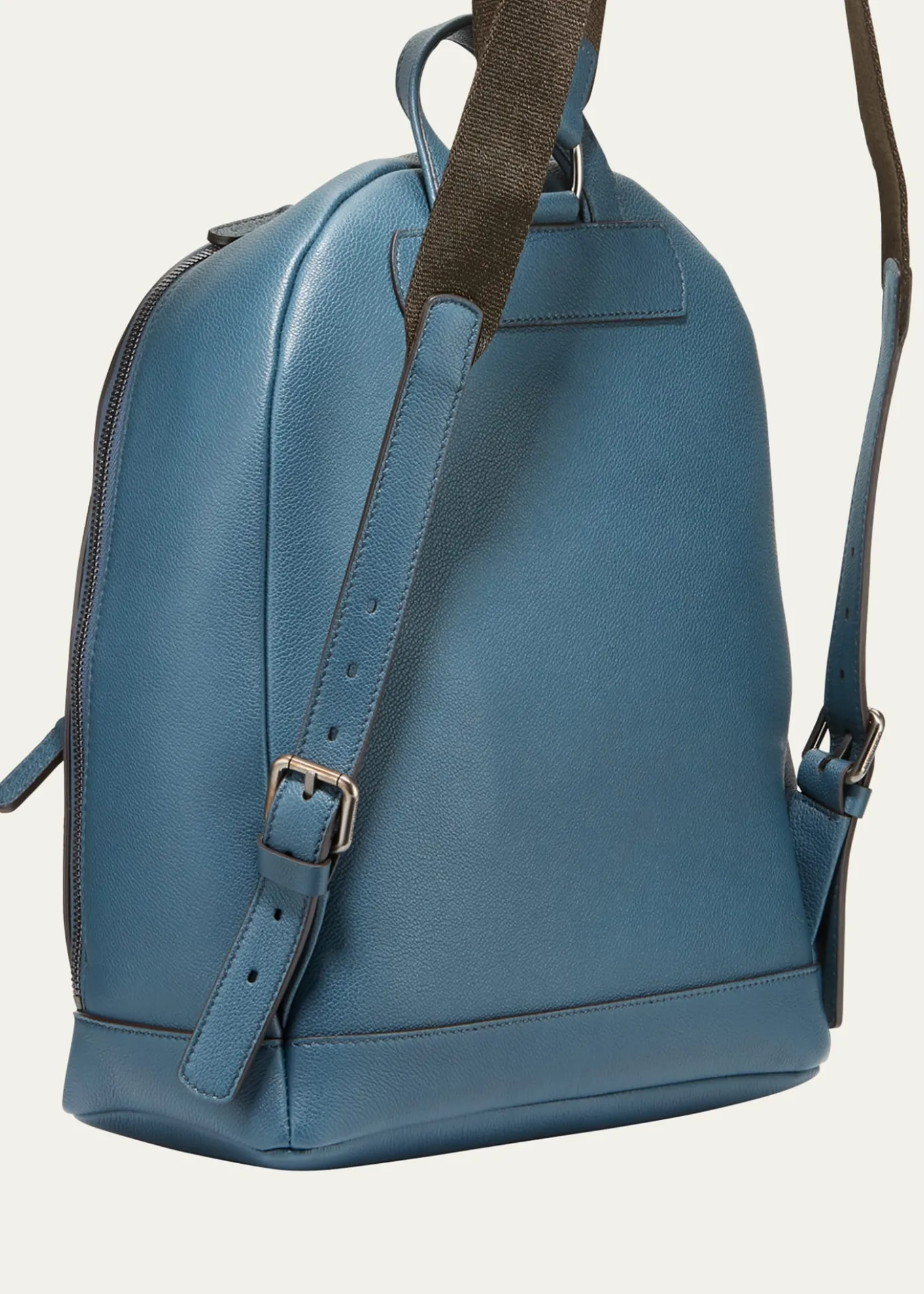 Giorgio ArmaniMen's Tumbled Calf Leather Backpack