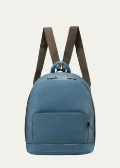 Giorgio ArmaniMen's Tumbled Calf Leather Backpack