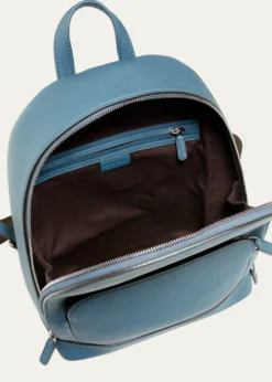 Giorgio ArmaniMen's Tumbled Calf Leather Backpack