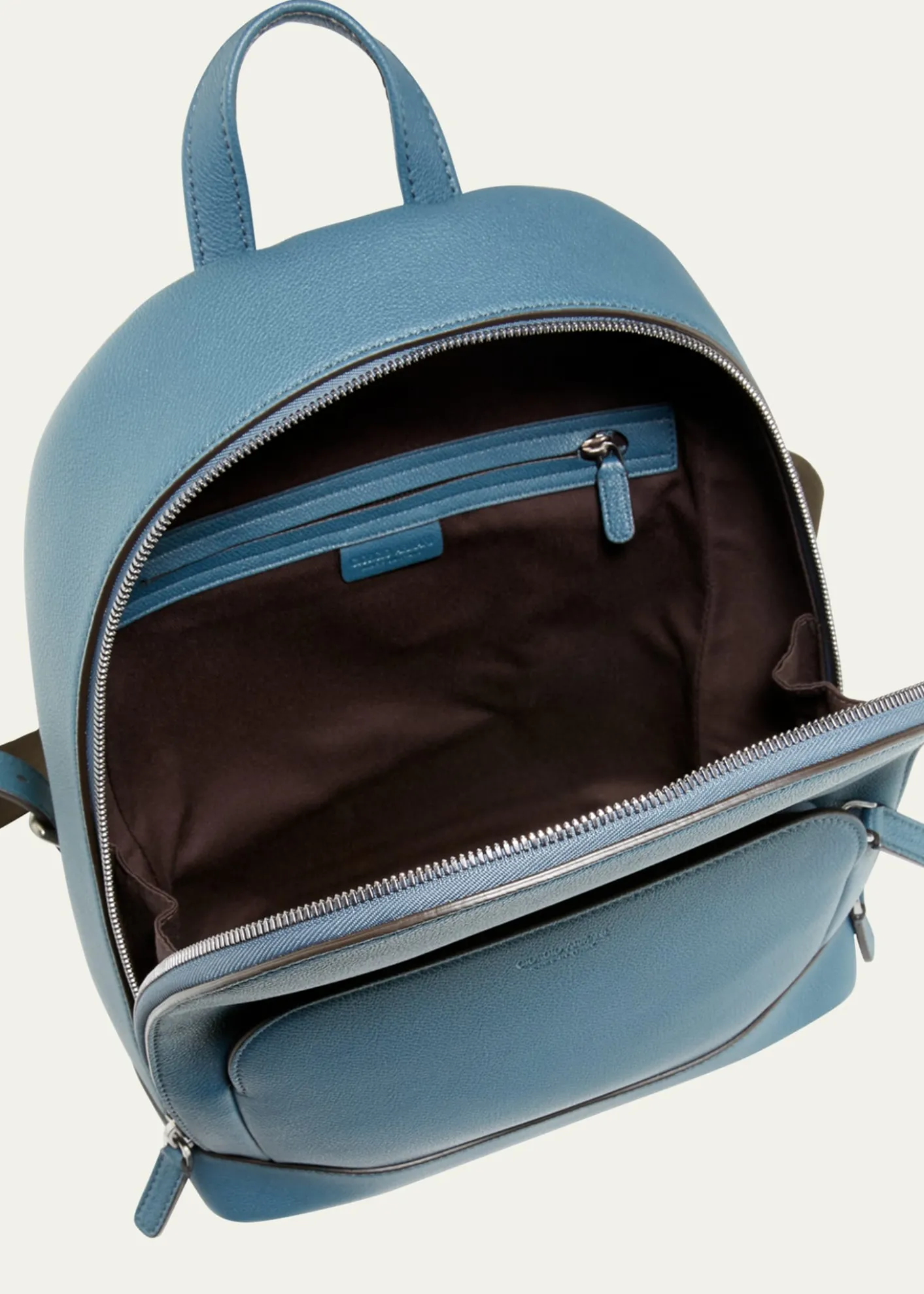 Giorgio ArmaniMen's Tumbled Calf Leather Backpack