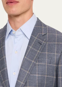 Giorgio ArmaniMen's Windowpane Sport Coat