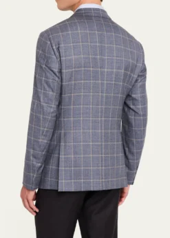 Giorgio ArmaniMen's Windowpane Sport Coat