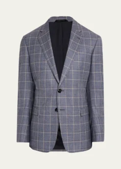 Giorgio ArmaniMen's Windowpane Sport Coat