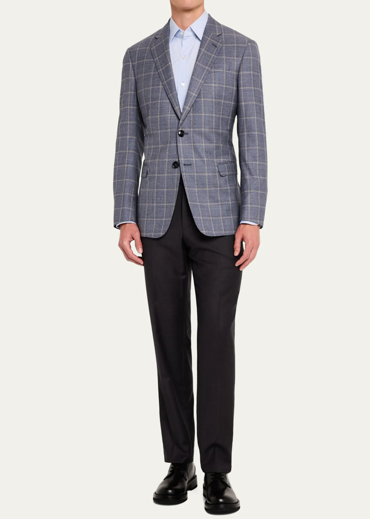 Giorgio ArmaniMen's Windowpane Sport Coat