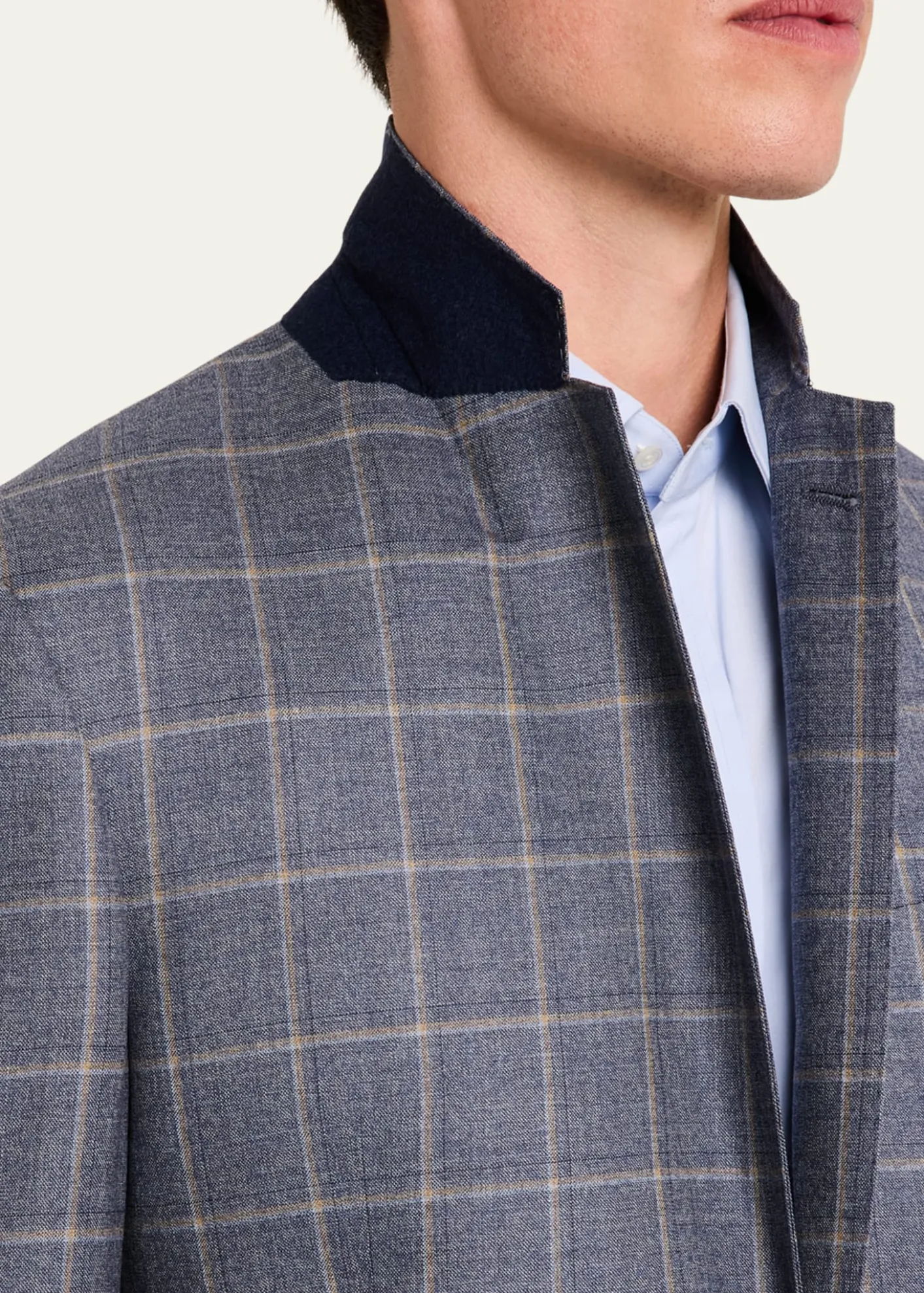Giorgio ArmaniMen's Windowpane Sport Coat