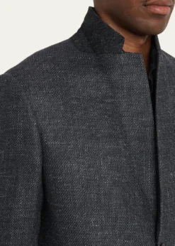 Giorgio ArmaniMen's Wool Blend Melange Two-Button Sport Coat