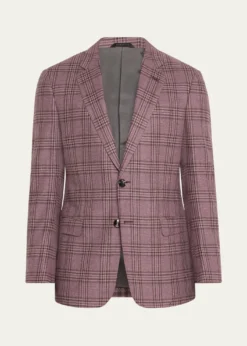 Giorgio ArmaniMen's Wool-Cashmere Plaid Sport Coat