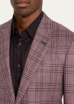 Giorgio ArmaniMen's Wool-Cashmere Plaid Sport Coat