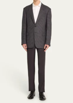 Giorgio ArmaniMen's Wool-Cashmere Plaid Sport Coat