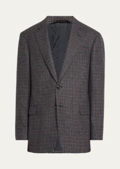 Giorgio ArmaniMen's Wool-Cashmere Plaid Sport Coat