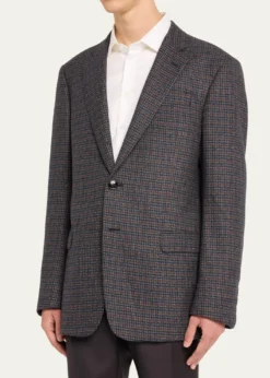Giorgio ArmaniMen's Wool-Cashmere Plaid Sport Coat
