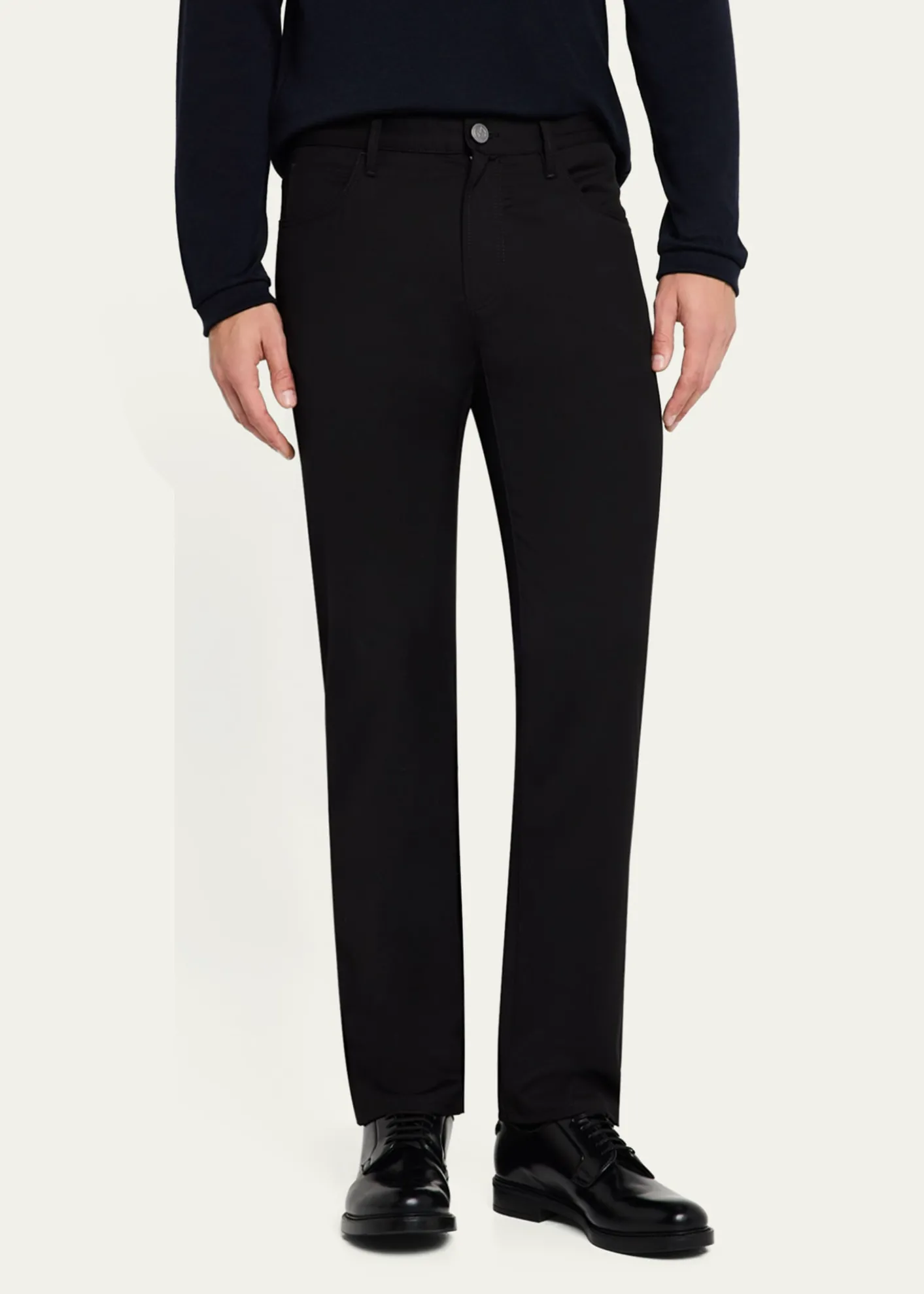 Giorgio ArmaniMen's Wool Twill 5-Pocket Pants