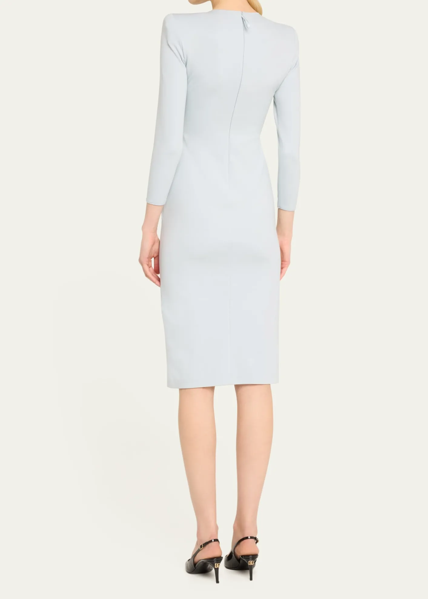 Giorgio ArmaniMilano Jersey Dress with Gathered Waist