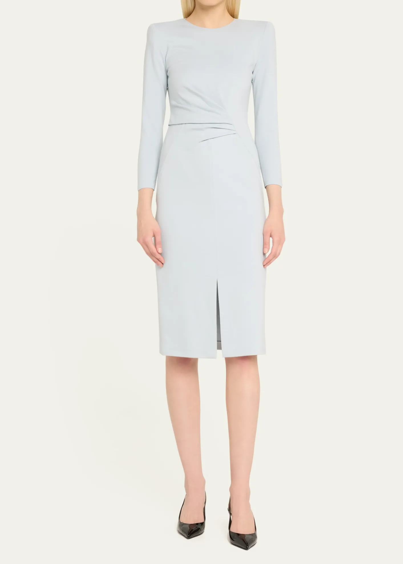 Giorgio ArmaniMilano Jersey Dress with Gathered Waist