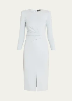 Giorgio ArmaniMilano Jersey Dress with Gathered Waist