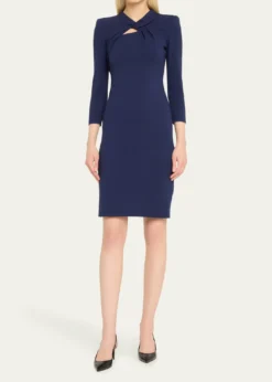 Giorgio ArmaniMilano Twist-Front Jersey Dress