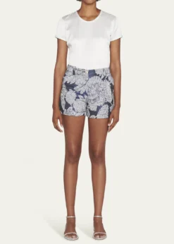Giorgio ArmaniPaisley High-Rise Shorts