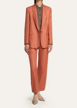 Giorgio ArmaniPearly Buttoned Silk Georgette Shirt