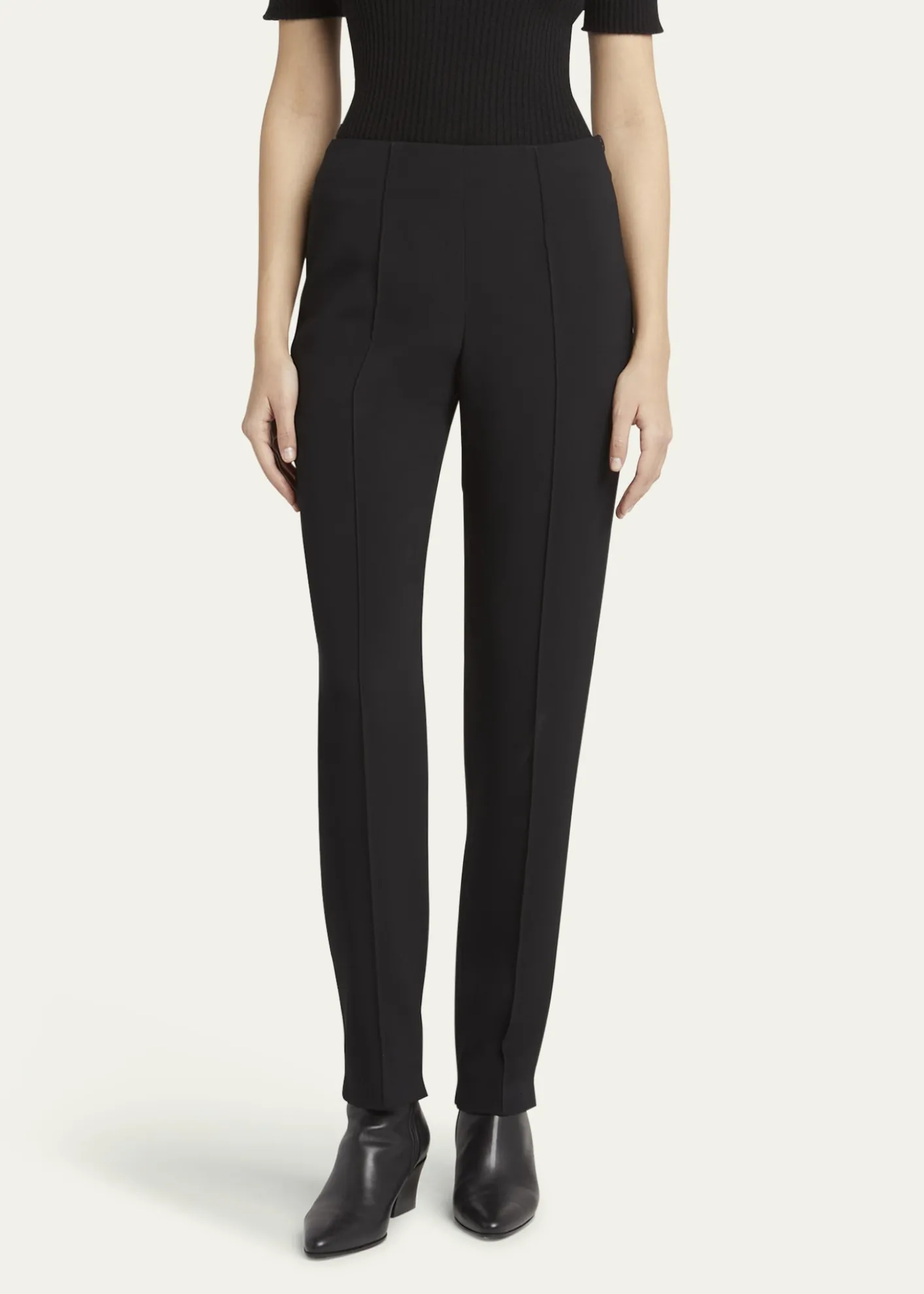 Giorgio ArmaniPintuck Slim-Leg Cady Trousers