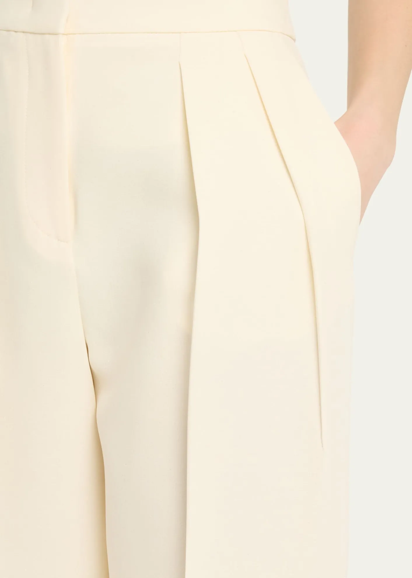 Giorgio ArmaniPleated Cady Straight-Leg Tuxedo Trousers