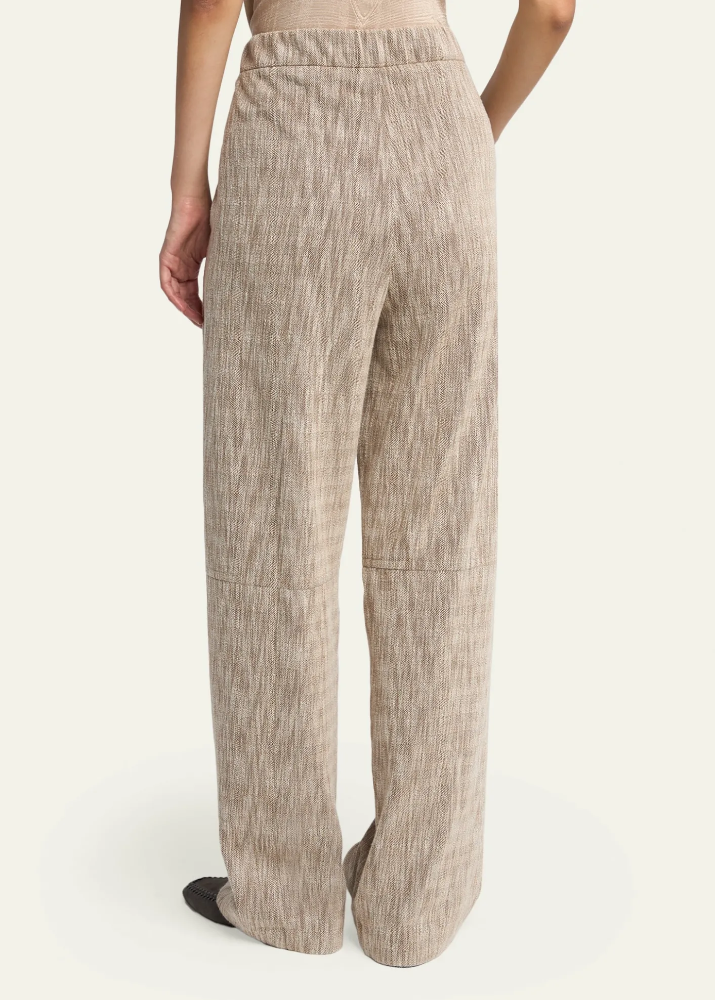 Giorgio ArmaniPleated Cotton Jacquard Tapered-Leg Trousers