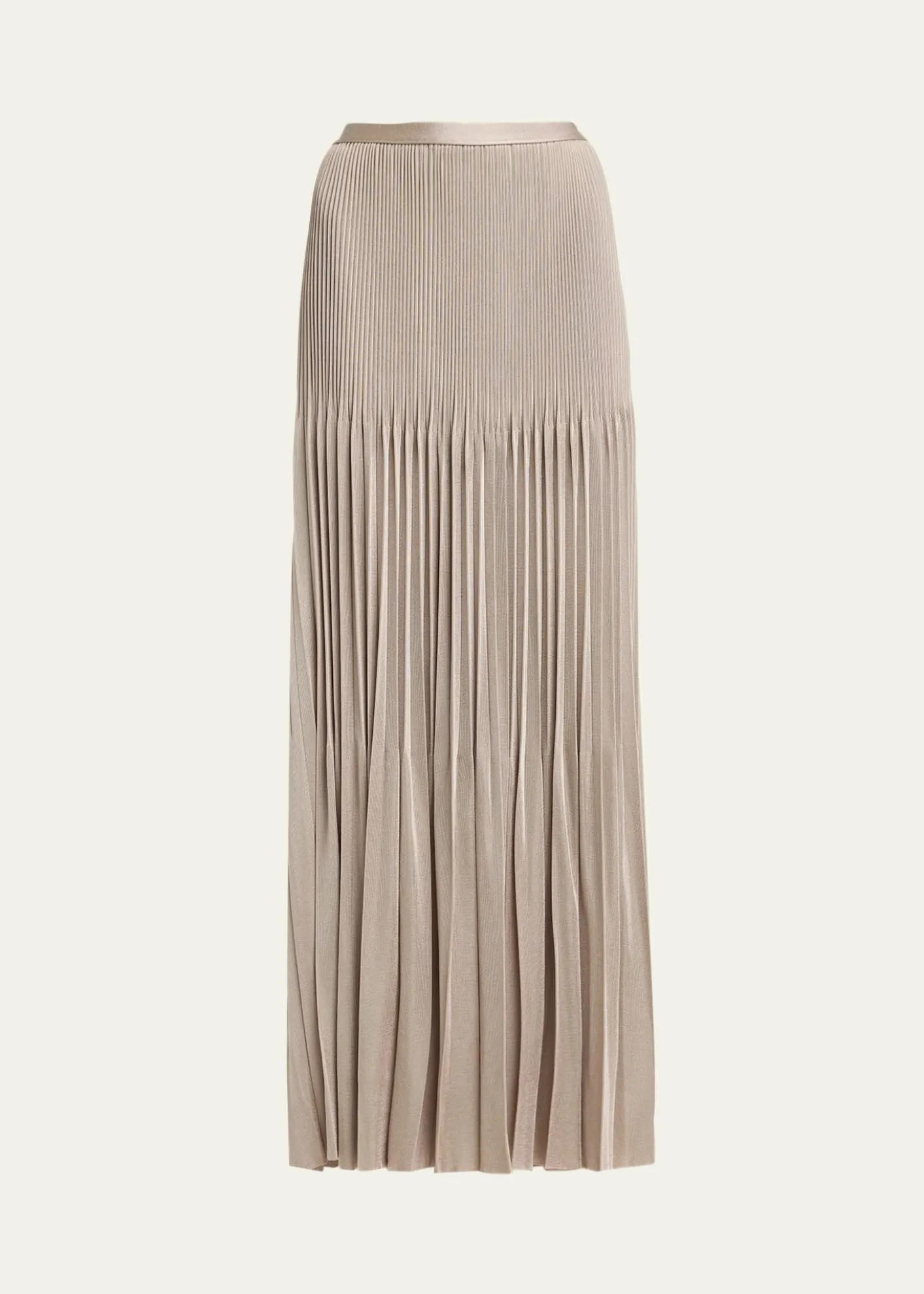 Giorgio ArmaniPleated Knit Maxi Skirt
