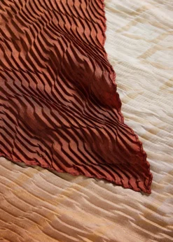 Giorgio ArmaniPleated Ombre Silk Stole, 35.4"