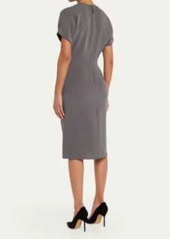 Giorgio ArmaniPleated Washed Silk Crepe Dress