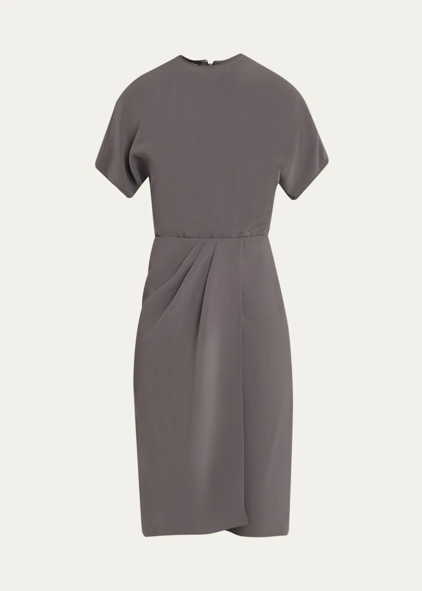 Giorgio ArmaniPleated Washed Silk Crepe Dress