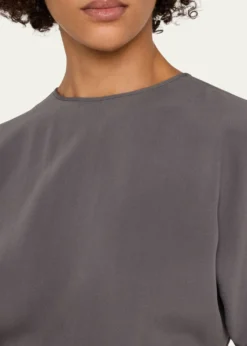 Giorgio ArmaniPleated Washed Silk Crepe Dress