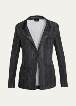 Giorgio ArmaniPlisse Jersey Jacket