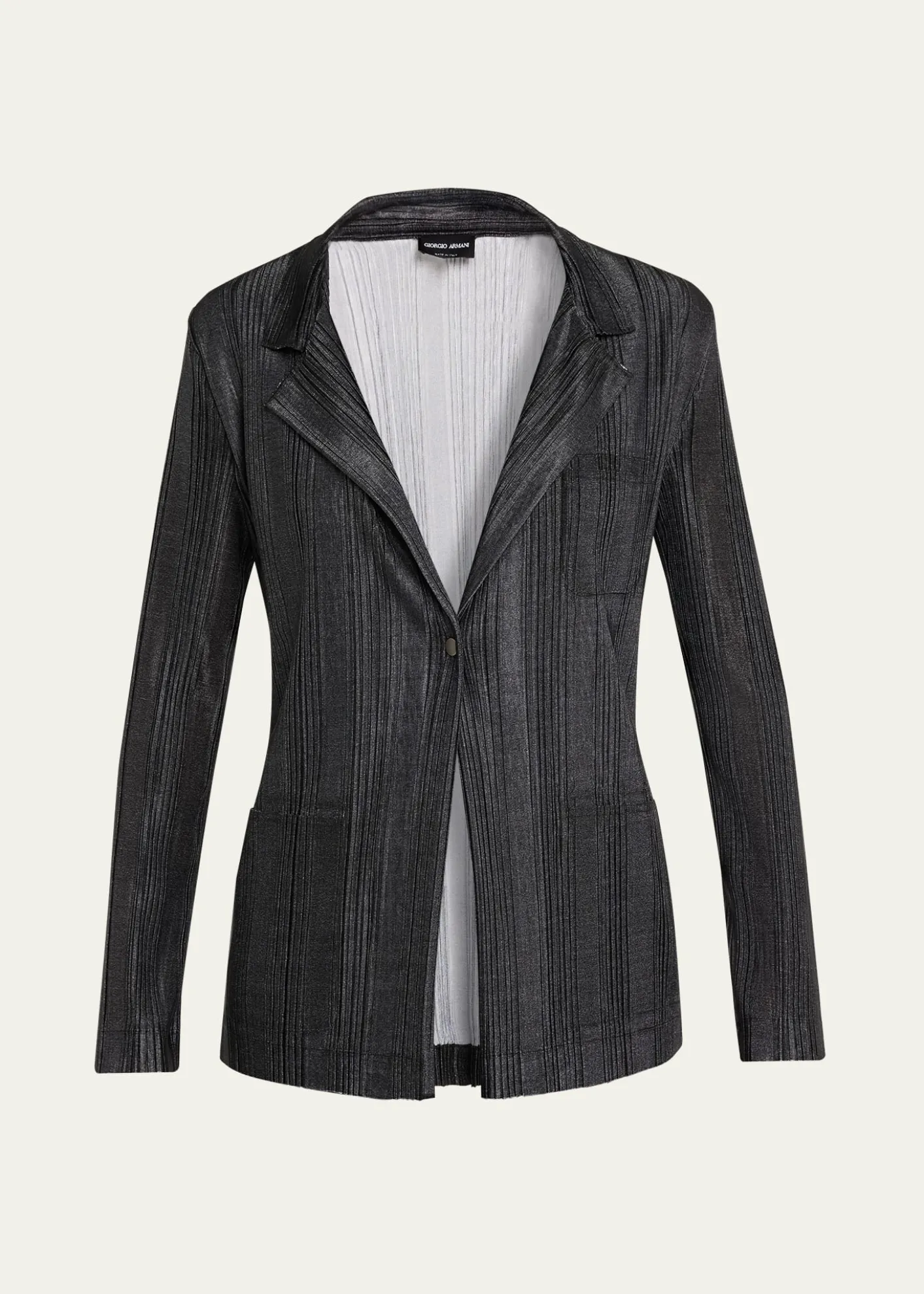 Giorgio ArmaniPlisse Jersey Jacket