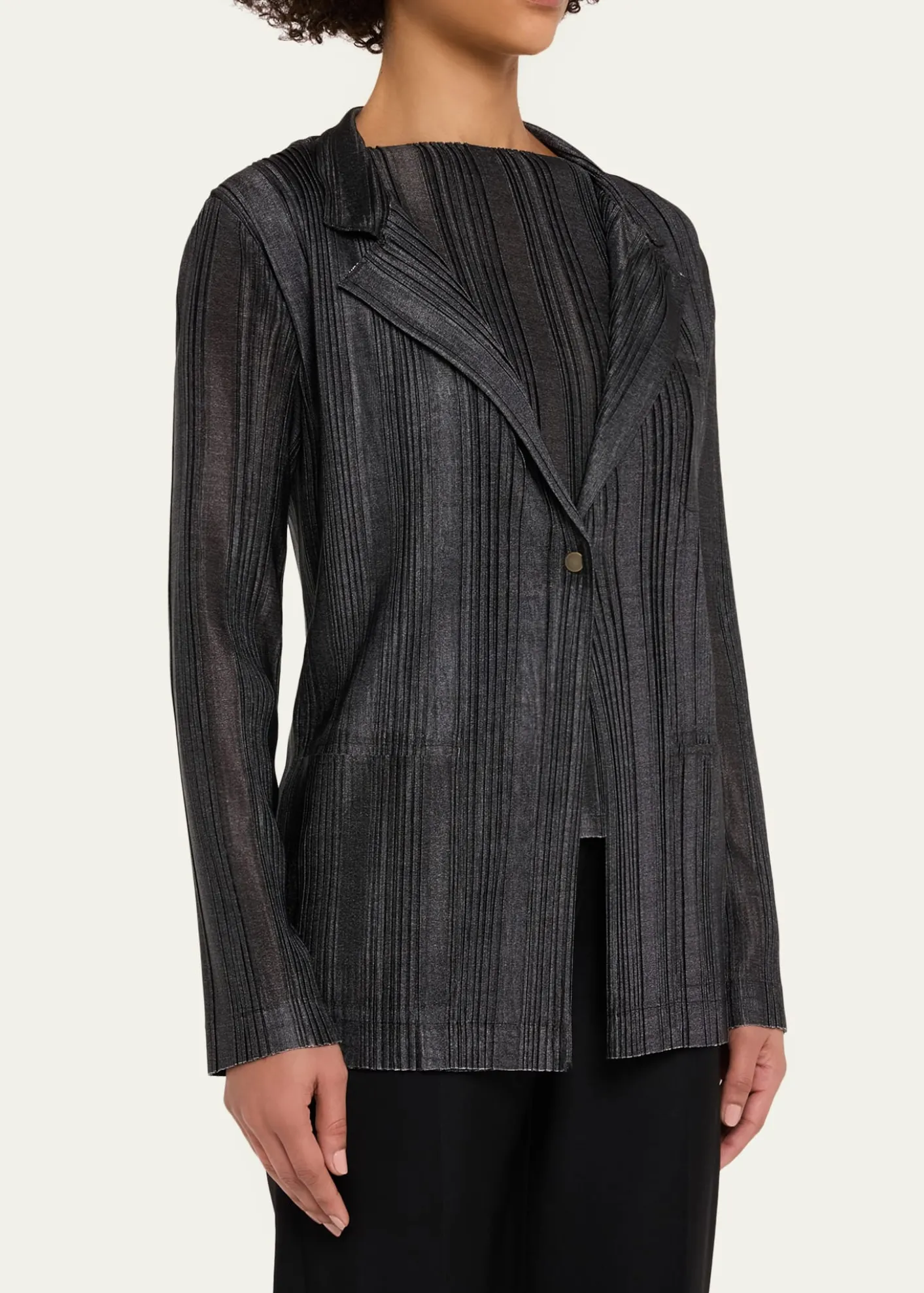 Giorgio ArmaniPlisse Jersey Jacket