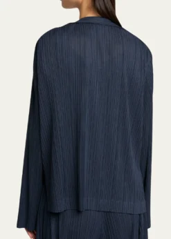 Giorgio ArmaniPlisse Jersey Layered Blouse