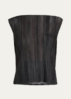 Giorgio ArmaniPlisse Jersey Sleeveless Top