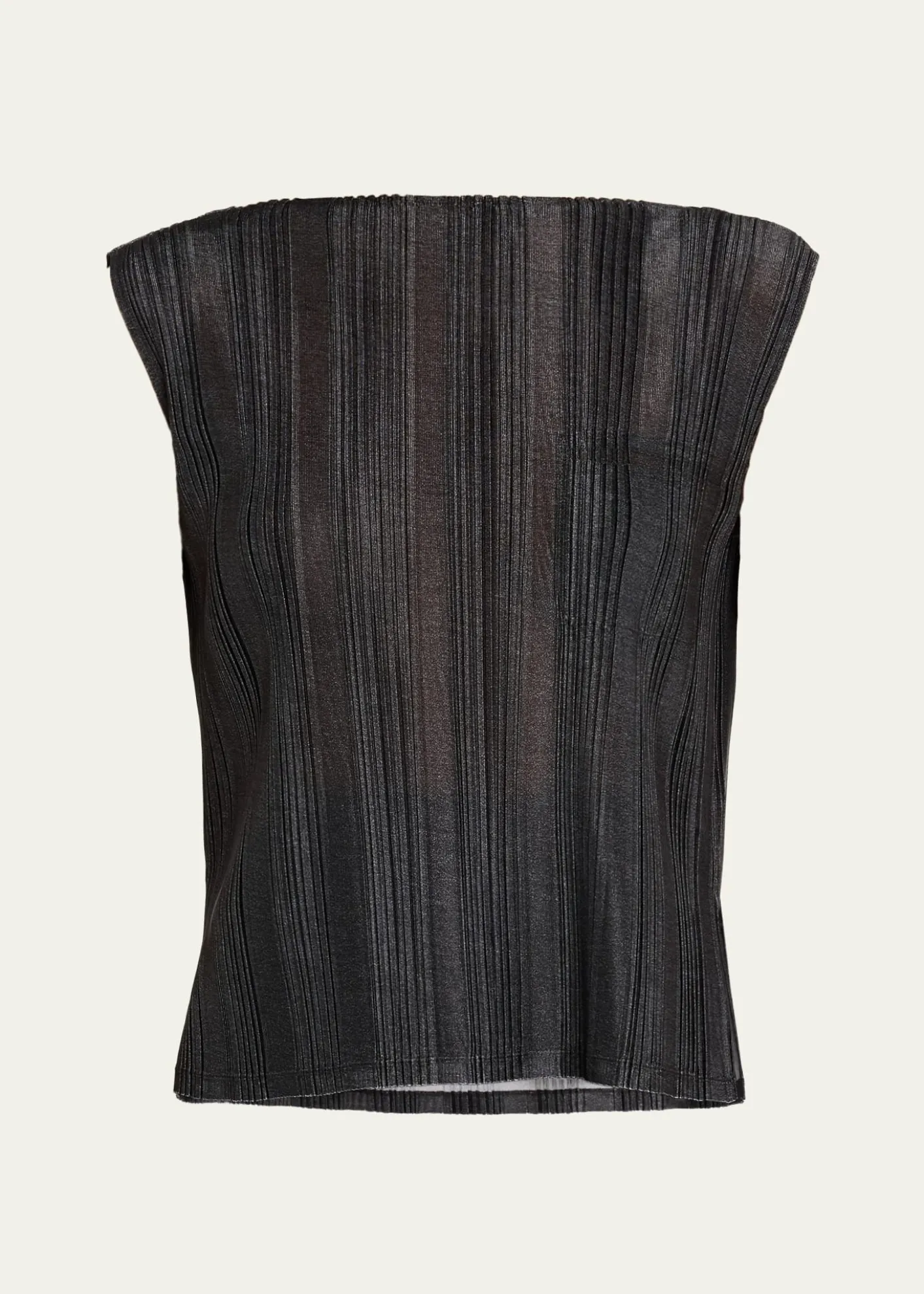 Giorgio ArmaniPlisse Jersey Sleeveless Top