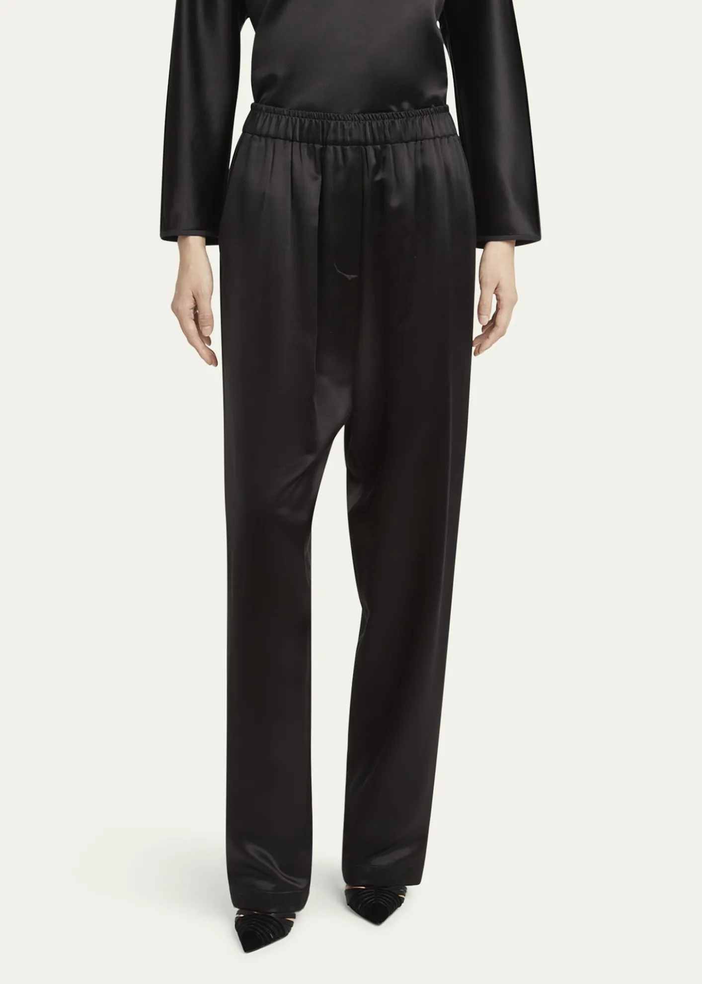 Giorgio ArmaniPull-On Silk Trousers