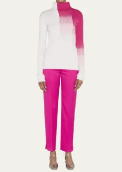 Giorgio ArmaniRibbed Ombre Turtleneck Sweater