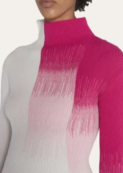 Giorgio ArmaniRibbed Ombre Turtleneck Sweater