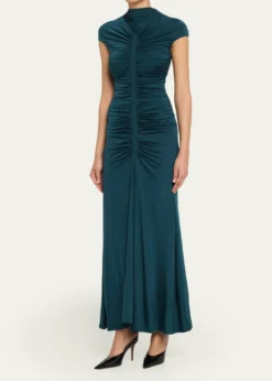 Giorgio ArmaniRuched Jersey Maxi Dress