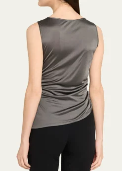 Giorgio ArmaniRuched Jersey Sleeveless Top