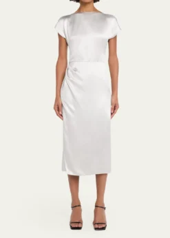 Giorgio ArmaniSatin Midi Dress