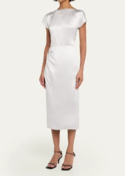 Giorgio ArmaniSatin Midi Dress