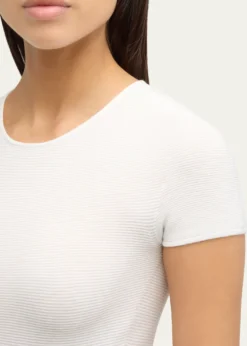 Giorgio ArmaniScoop-Neck Short-Sleeve Ribbed Tee