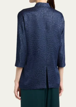 Giorgio ArmaniSequined Single-Breasted Blazer